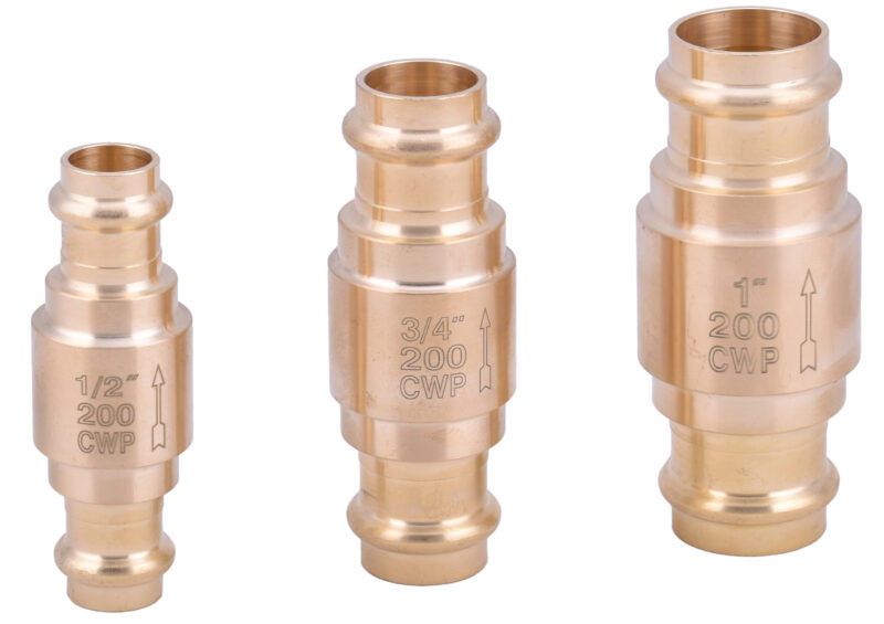 Press-check-valve